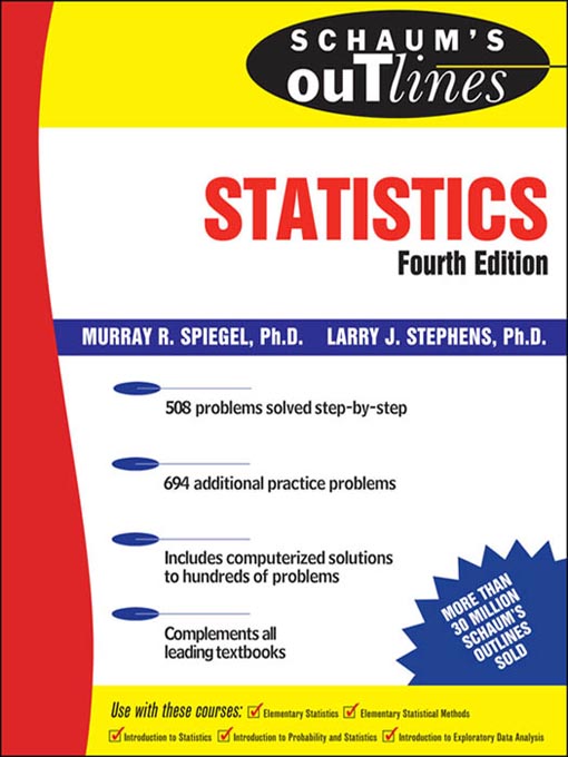 Title details for Statistics by Murray Spiegel - Available